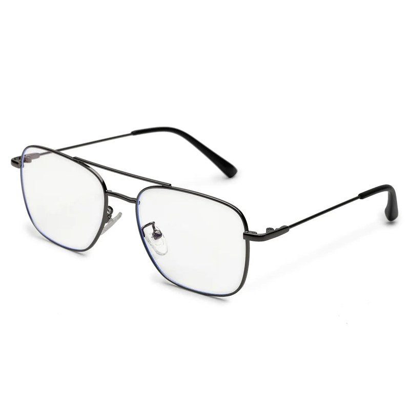 Jovion Grey Medium Full Rim RECTANGLE Computer Glasses for Men & Women — Hashtag Eyewears