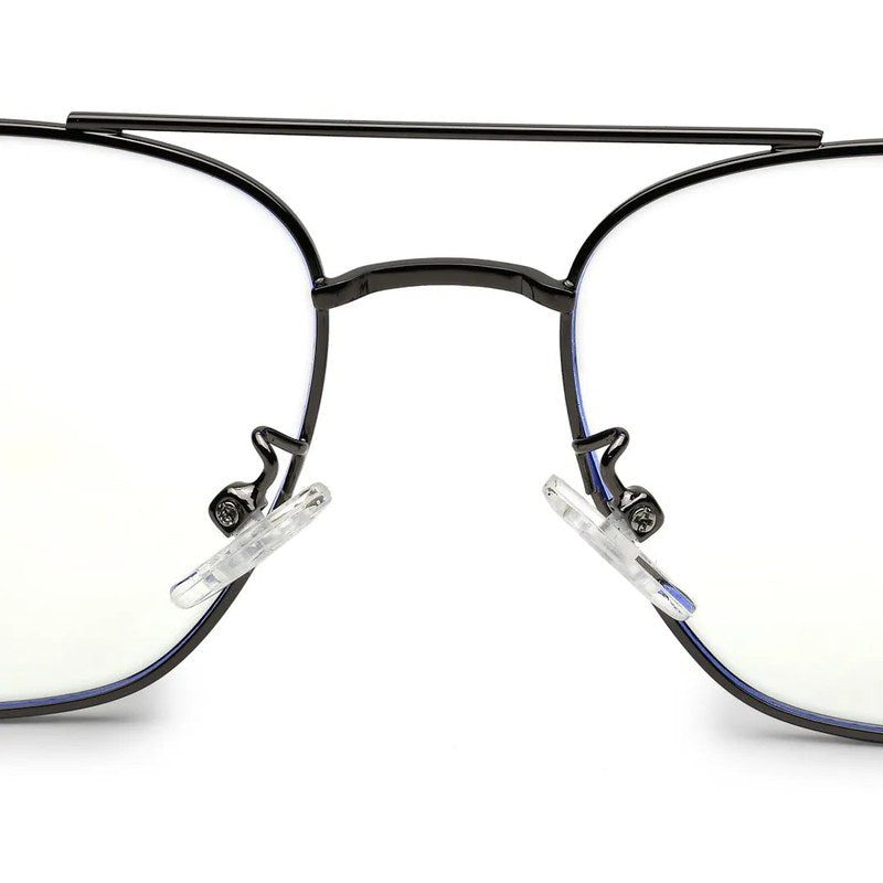 Jovion Grey Medium Full Rim RECTANGLE Computer Glasses for Men & Women — Hashtag Eyewears
