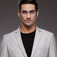Jovion Grey Medium Full Rim RECTANGLE Computer Glasses for Men & Women — Hashtag Eyewears