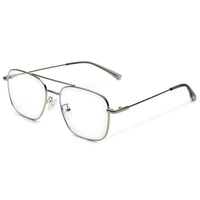 Jovion Silver Medium Full Rim RECTANGLE Computer Glasses for Men & Women — Hashtag Eyewears