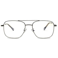 Jovion Silver Medium Full Rim RECTANGLE Computer Glasses for Men & Women — Hashtag Eyewears