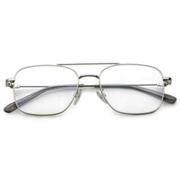 Jovion Silver Medium Full Rim RECTANGLE Computer Glasses for Men & Women — Hashtag Eyewears