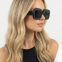 Jumbo Black Medium Full Rim Square Sunglasses for Men & Women — Hashtag Eyewears