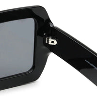 Jumbo Black Medium Full Rim Square Sunglasses for Men & Women — Hashtag Eyewears