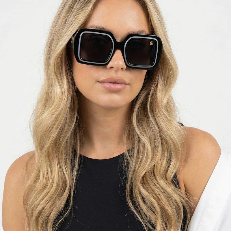 Jumbo Black Medium Full Rim Square Sunglasses for Men & Women — Hashtag Eyewears