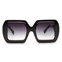 Jumbo Gradient Black Medium Full Rim Square Sunglasses for Men & Women — Hashtag Eyewears