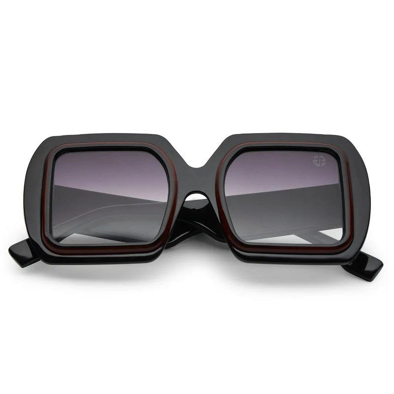 Jumbo Gradient Black Medium Full Rim Square Sunglasses for Men & Women — Hashtag Eyewears