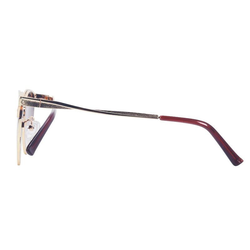 Kaelith Golden & Brown Medium Full Rim Round Sunglasses for Women — Hashtag Eyewears