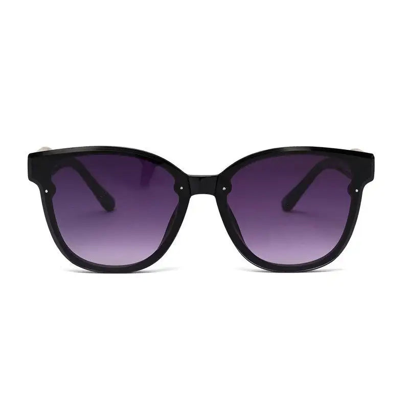 Kalira | Black Large Full Rim Cateye Sunglasses for Women [UV-protected]