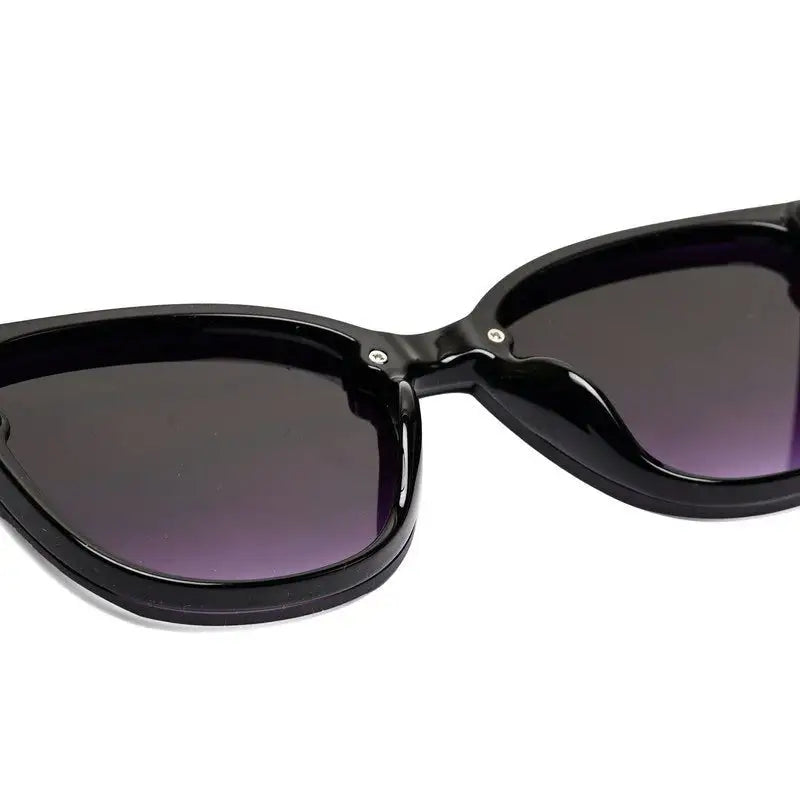 Kalira | Black Large Full Rim Cateye Sunglasses for Women [UV-protected]