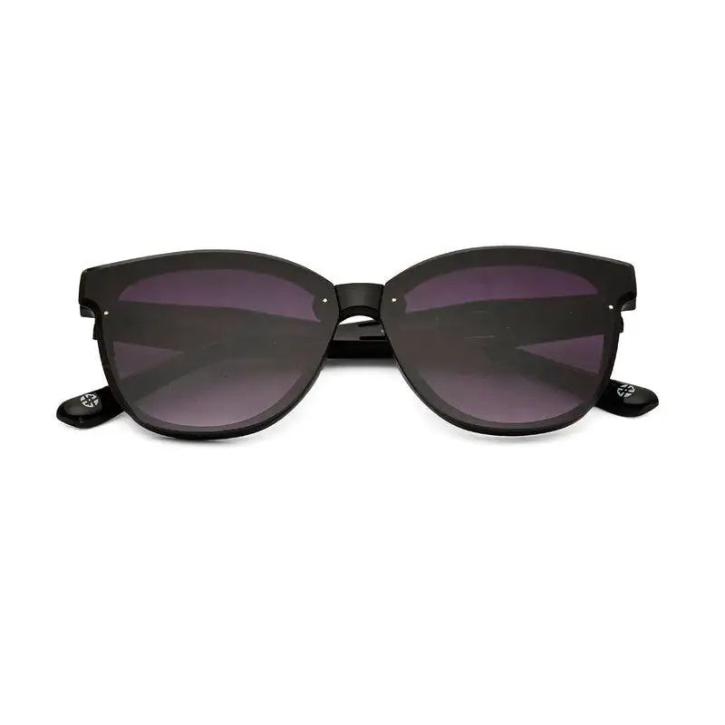 Kalira | Black Large Full Rim Cateye Sunglasses for Women [UV-protected]