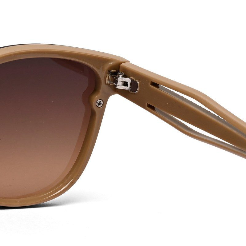 Kalira | Brown Large Full Rim Cateye Sunglasses for Women [UV-protected]