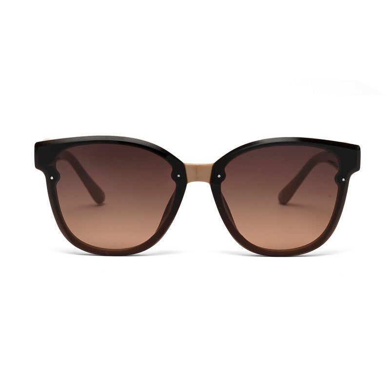 Kalira Brown Large Full Rim Cateye Sunglasses for Women — Hashtag Eyewears
