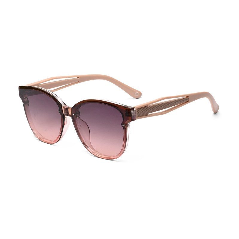 Kalira Gradient Brown - Pink Large Full Rim Cateye Sunglasses for Women — Hashtag Eyewears