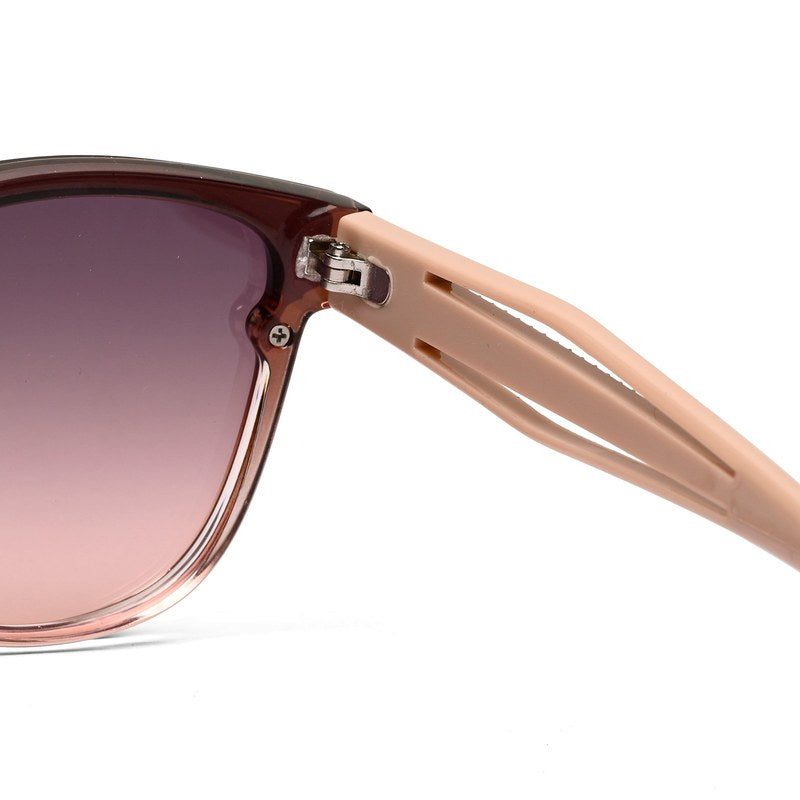Kalira | Gradient Brown - Pink Large Full Rim Cateye Sunglasses for Women [UV-protected]