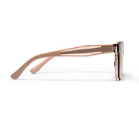 Kalira | Gradient Brown - Pink Large Full Rim Cateye Sunglasses for Women [UV-protected]
