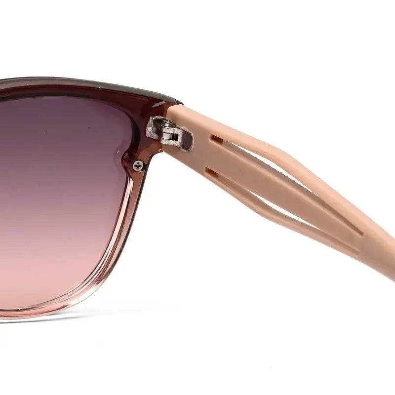 Kalira | Gradient Brown - Pink Large Full Rim Cateye Sunglasses for Women [UV-protected]