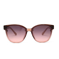 Kalira | Gradient Brown - Pink Large Full Rim Cateye Sunglasses for Women [UV-protected]