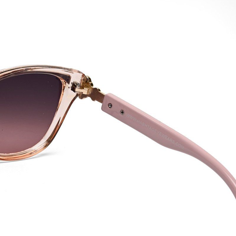 Karion | Transparent Medium Full Rim Cateye Sunglasses for Women [UV-protected]