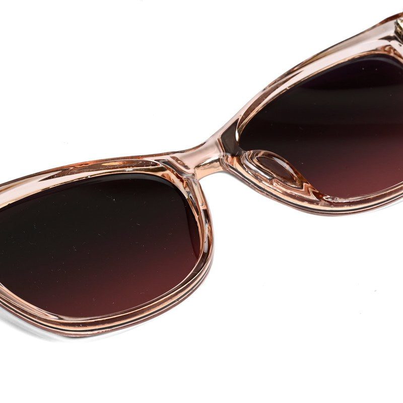 Karion | Transparent Medium Full Rim Cateye Sunglasses for Women [UV-protected]
