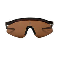 KINETIC | Transparent Brown Medium Half Rim Shield Sports Sunglasses for Men & Women [UV-protected]