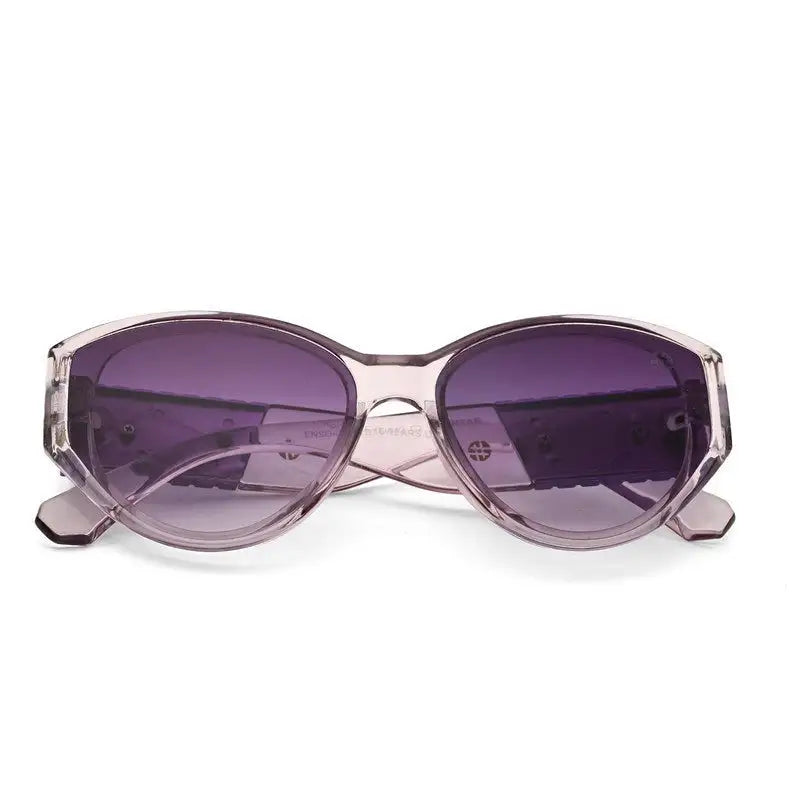 Kynor | Transparent Medium Full Rim Cateye Sunglasses for Women [UV-protected]