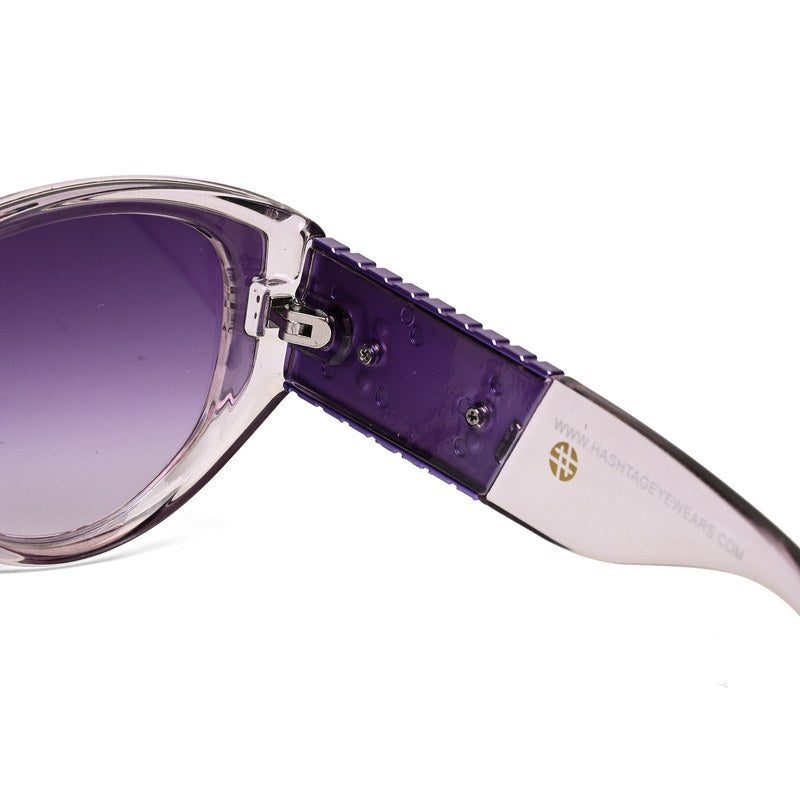 Kynor | Transparent Medium Full Rim Cateye Sunglasses for Women [UV-protected]