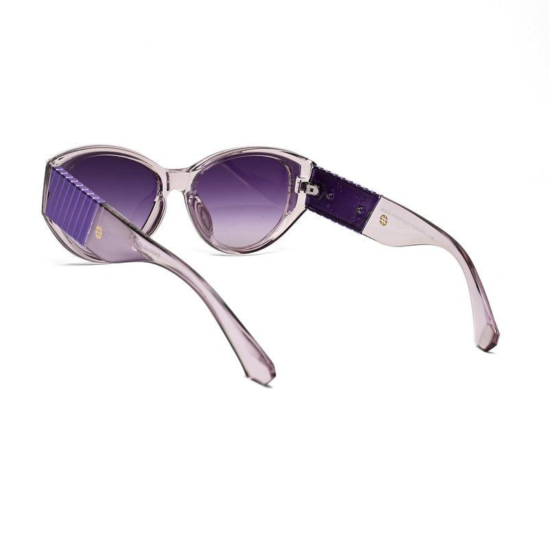 Kynor | Transparent Medium Full Rim Cateye Sunglasses for Women [UV-protected]
