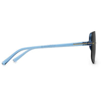 Kynox Blue Medium Half Rim Square Sunglasses for Men & Women — Hashtag Eyewears