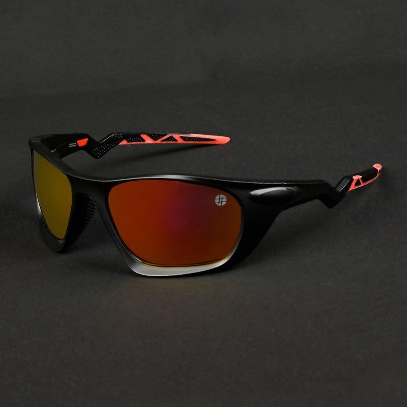 Lateralis Black Large Full Rim Wraparound Sports Sunglasses for Men & Women — Hashtag Eyewears
