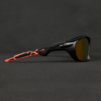 Lateralis Black Large Full Rim Wraparound Sports Sunglasses for Men & Women — Hashtag Eyewears