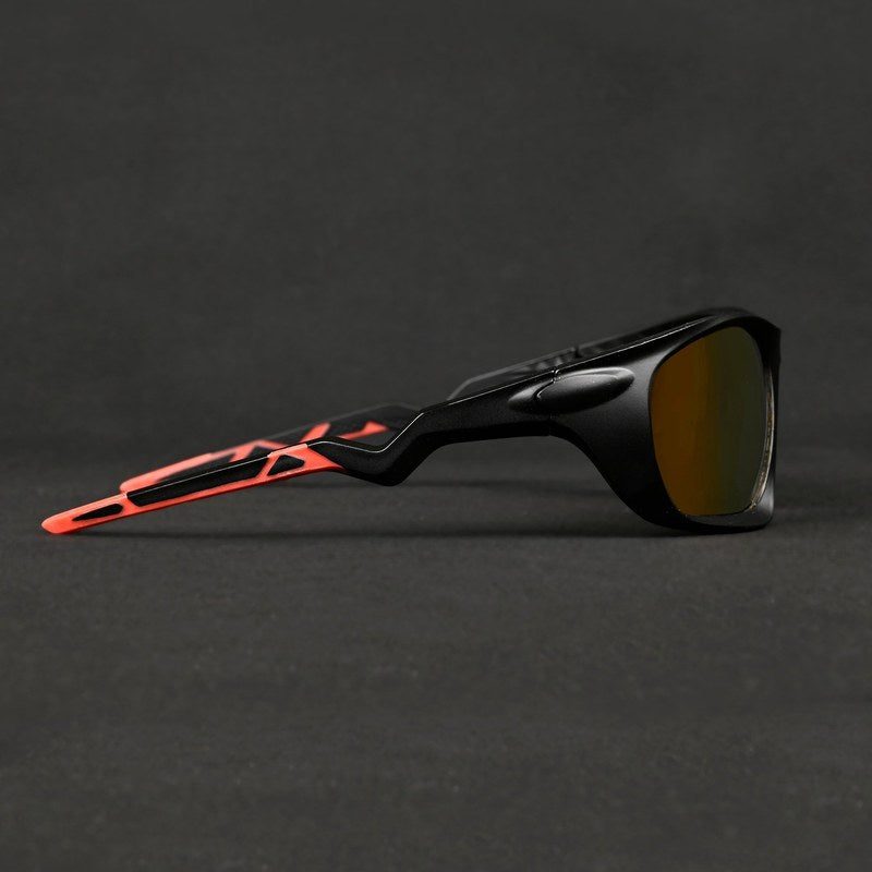 Lateralis Black Large Full Rim Wraparound Sports Sunglasses for Men & Women — Hashtag Eyewears