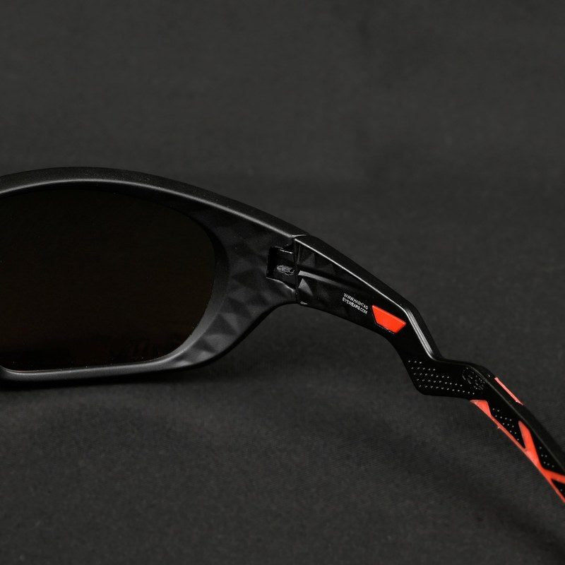 Lateralis Black Large Full Rim Wraparound Sports Sunglasses for Men & Women — Hashtag Eyewears