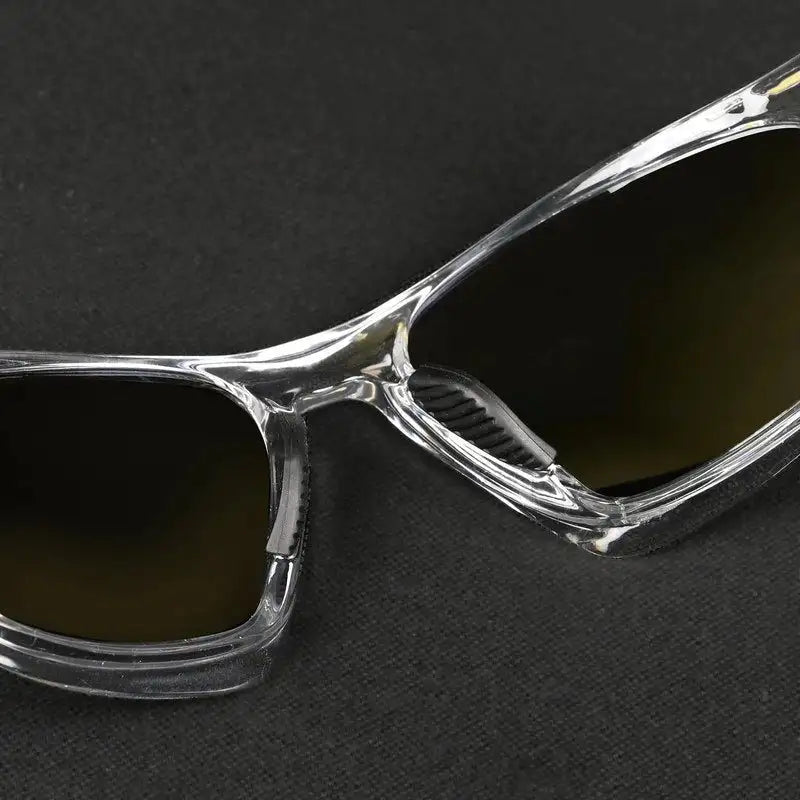 Lateralis | Transparent Large Full Rim Wraparound Sports Sunglasses for Men & Women [Mirrored]