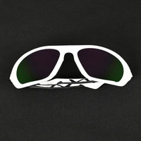 Lateralis White Large Full Rim Wraparound Sports Sunglasses for Men & Women — Hashtag Eyewears