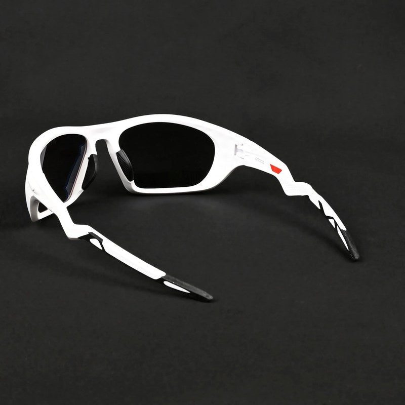 Lateralis White Large Full Rim Wraparound Sports Sunglasses for Men & Women — Hashtag Eyewears