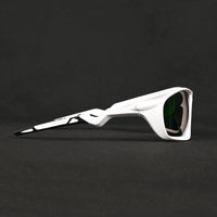 Lateralis White Large Full Rim Wraparound Sports Sunglasses for Men & Women — Hashtag Eyewears
