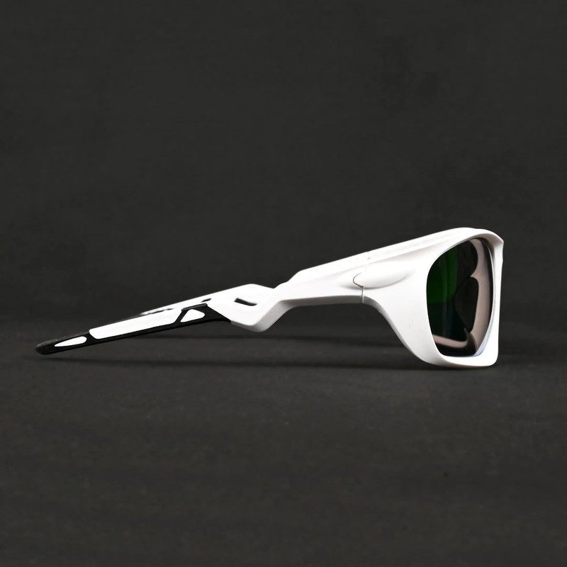 Lateralis White Large Full Rim Wraparound Sports Sunglasses for Men & Women — Hashtag Eyewears