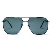 Lenis Green Large Full Rim Haxagonal Sunglasses for Men & Women — Hashtag Eyewears