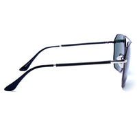 Lenis Green Large Full Rim Haxagonal Sunglasses for Men & Women — Hashtag Eyewears