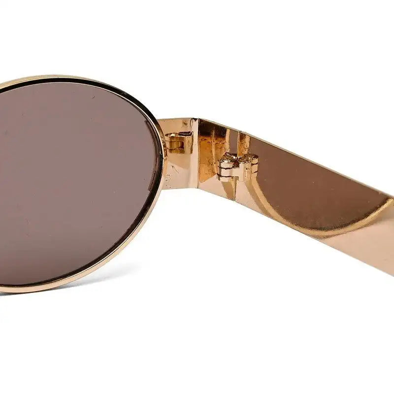 Liora | Brown Small Full Rim Oval Sunglasses for Women [UV-protected]