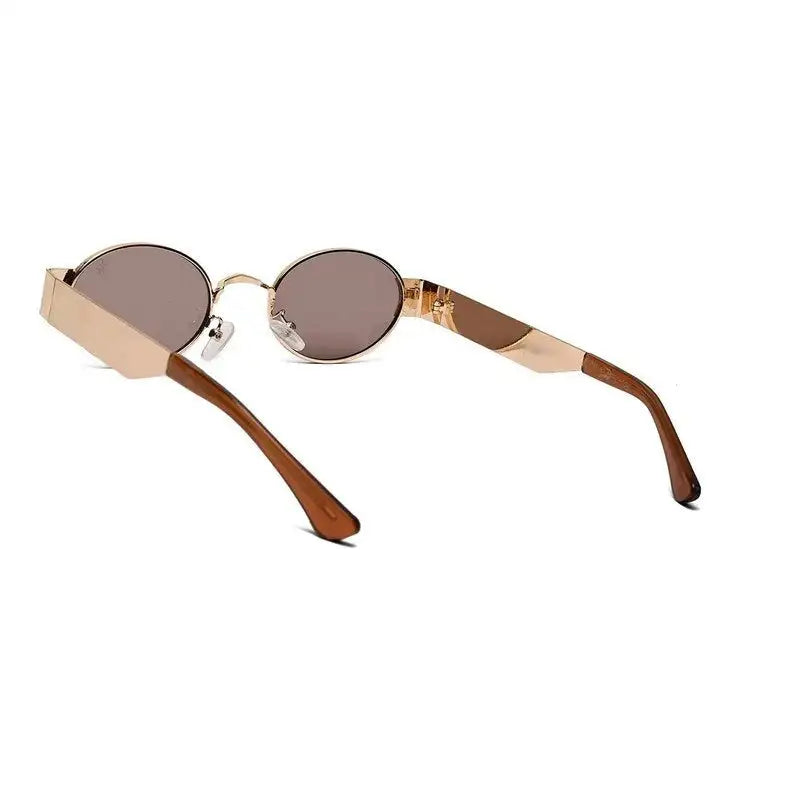 Liora | Brown Small Full Rim Oval Sunglasses for Women [UV-protected]