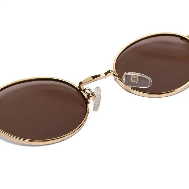 Liora | Brown Small Full Rim Oval Sunglasses for Women [UV-protected]