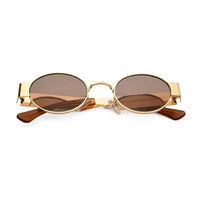 Liora | Brown Small Full Rim Oval Sunglasses for Women [UV-protected]