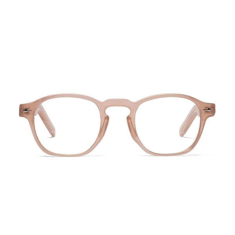 Lumishift Transparent Cream Medium Full Rim Square Computer Glasses for Men & Women — Hashtag Eyewears