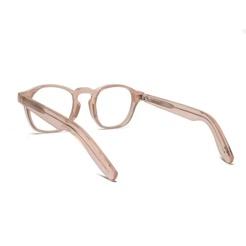 Lumishift | Transparent Cream Medium Full Rim Square Computer Glasses for Men & Women [Photochromic]