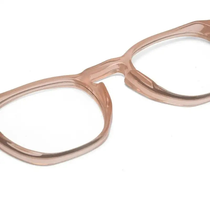 Lumishift | Transparent Cream Medium Full Rim Square Computer Glasses for Men & Women [Photochromic]