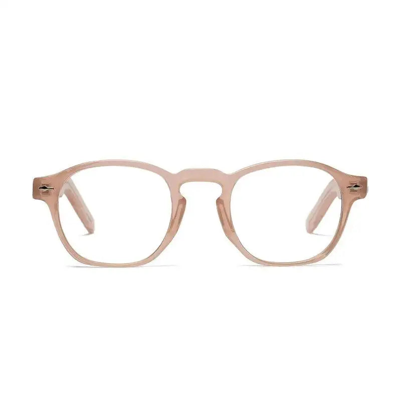 Lumishift | Transparent Cream Medium Full Rim Square Computer Glasses for Men & Women [Photochromic]