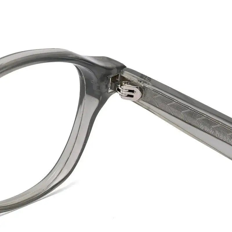 Lumishift | Transparent Greenish Grey Medium Full Rim Square Computer Glasses for Men & Women [Photochromic]