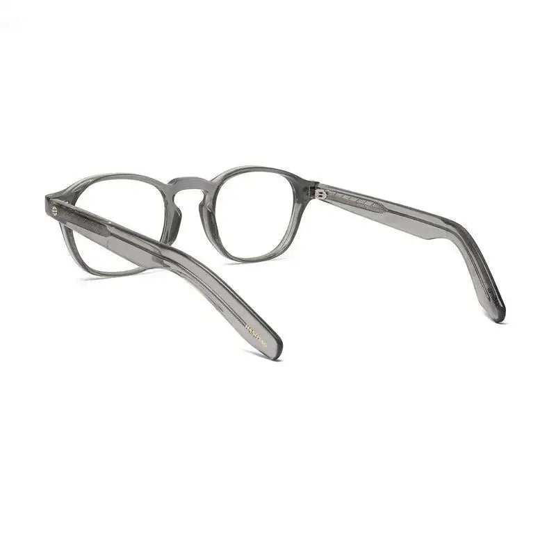 Lumishift | Transparent Greenish Grey Medium Full Rim Square Computer Glasses for Men & Women [Photochromic]